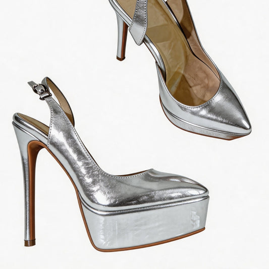 Handmade 5”-6” Ankle Strap Slingback Heels for Women