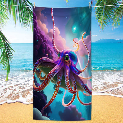 Ocean Life Printing Beach Towel Quick Dry Sand Free Microfiber Holiday Travel Towel