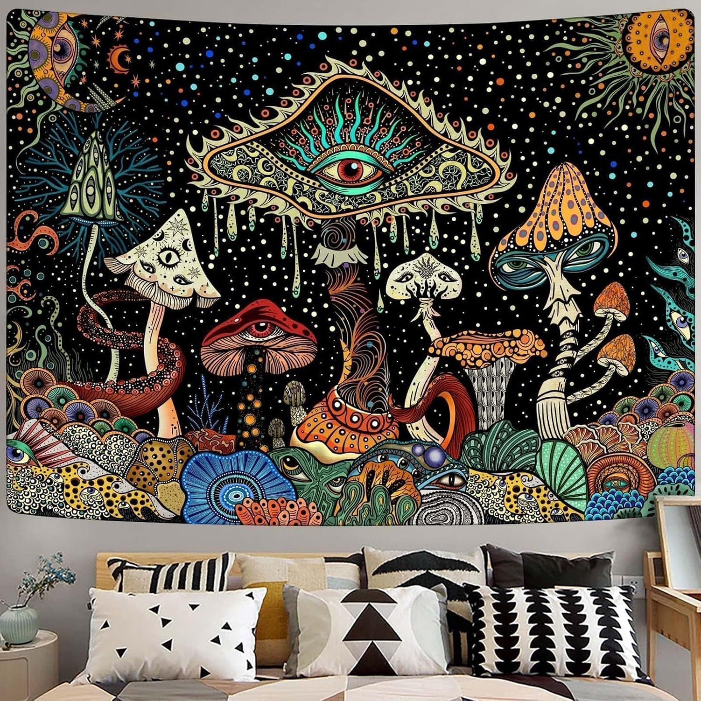 Mushroom Forest Wall Tapestry