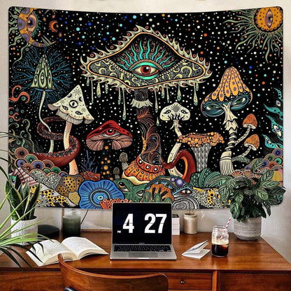 Mushroom Forest Wall Tapestry