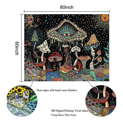 Mushroom Forest Wall Tapestry