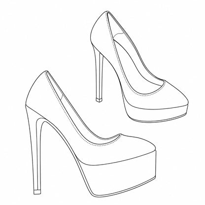 Handmade 5“-6” Suede Ultra High Heels – Custom Colors Available