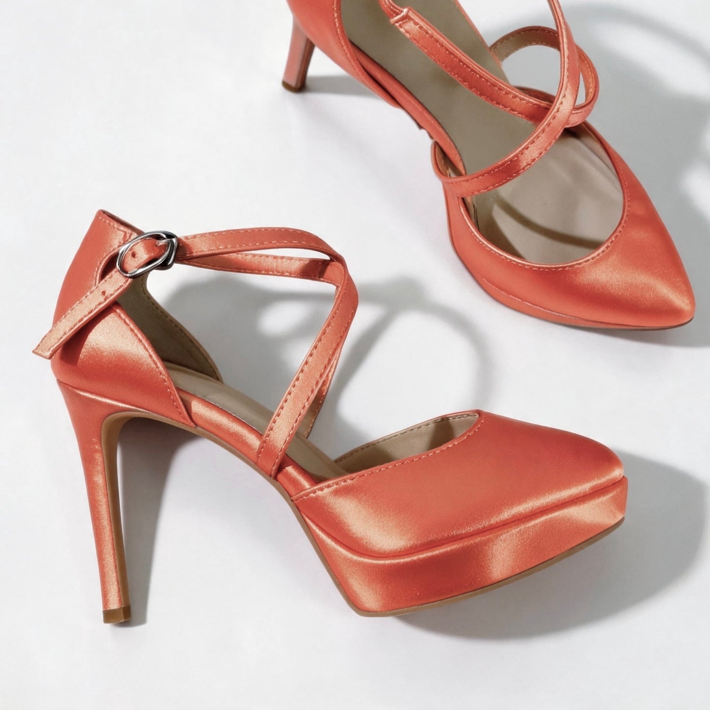 Handmade 5“-6” Satin Platform Stiletto Pumps for Women– Custom Colors Available
