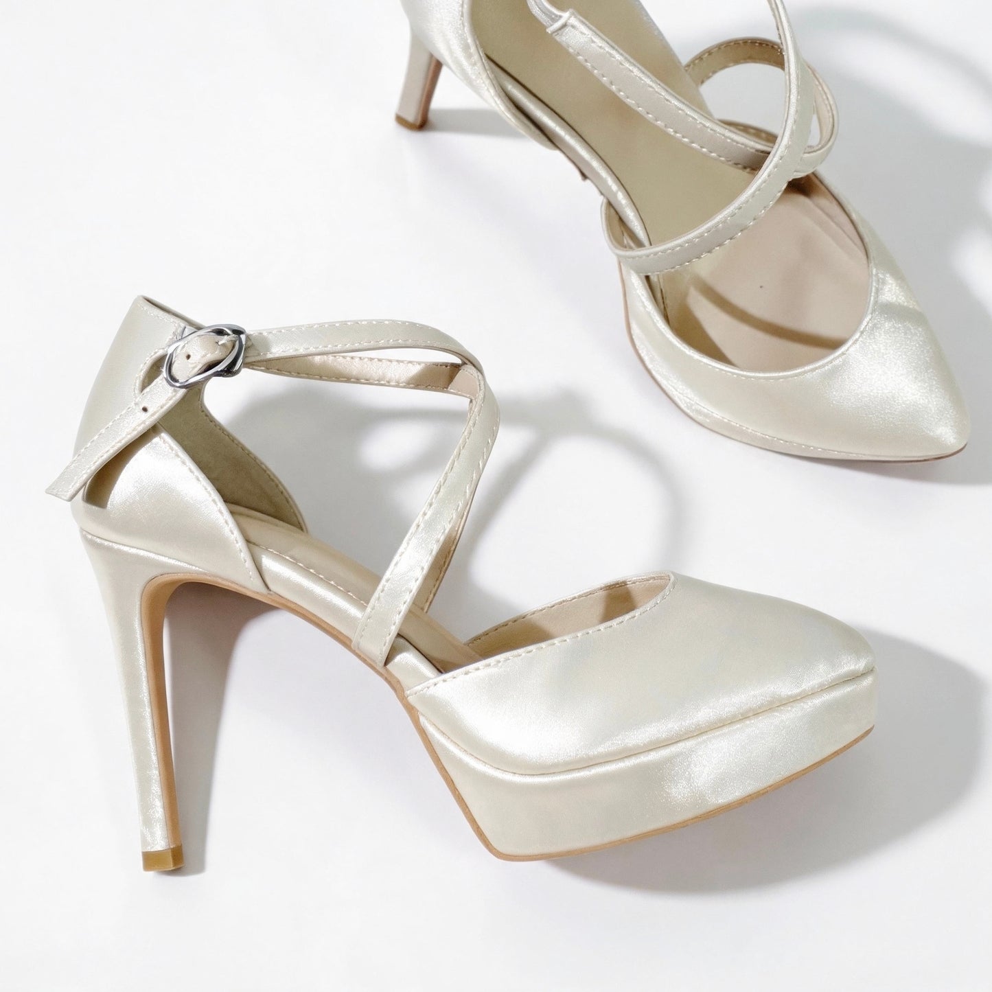 Handmade 5“-6” Satin Platform Stiletto Pumps for Women– Custom Colors Available