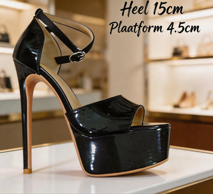 Handmade 5”-6” Peep Toe Platform Stiletto Heels for Women