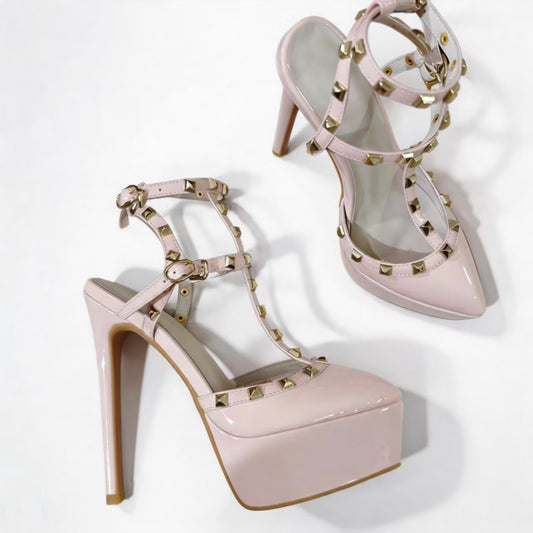 Handmade 5”-6” Studded Platform Stiletto Heels for Women