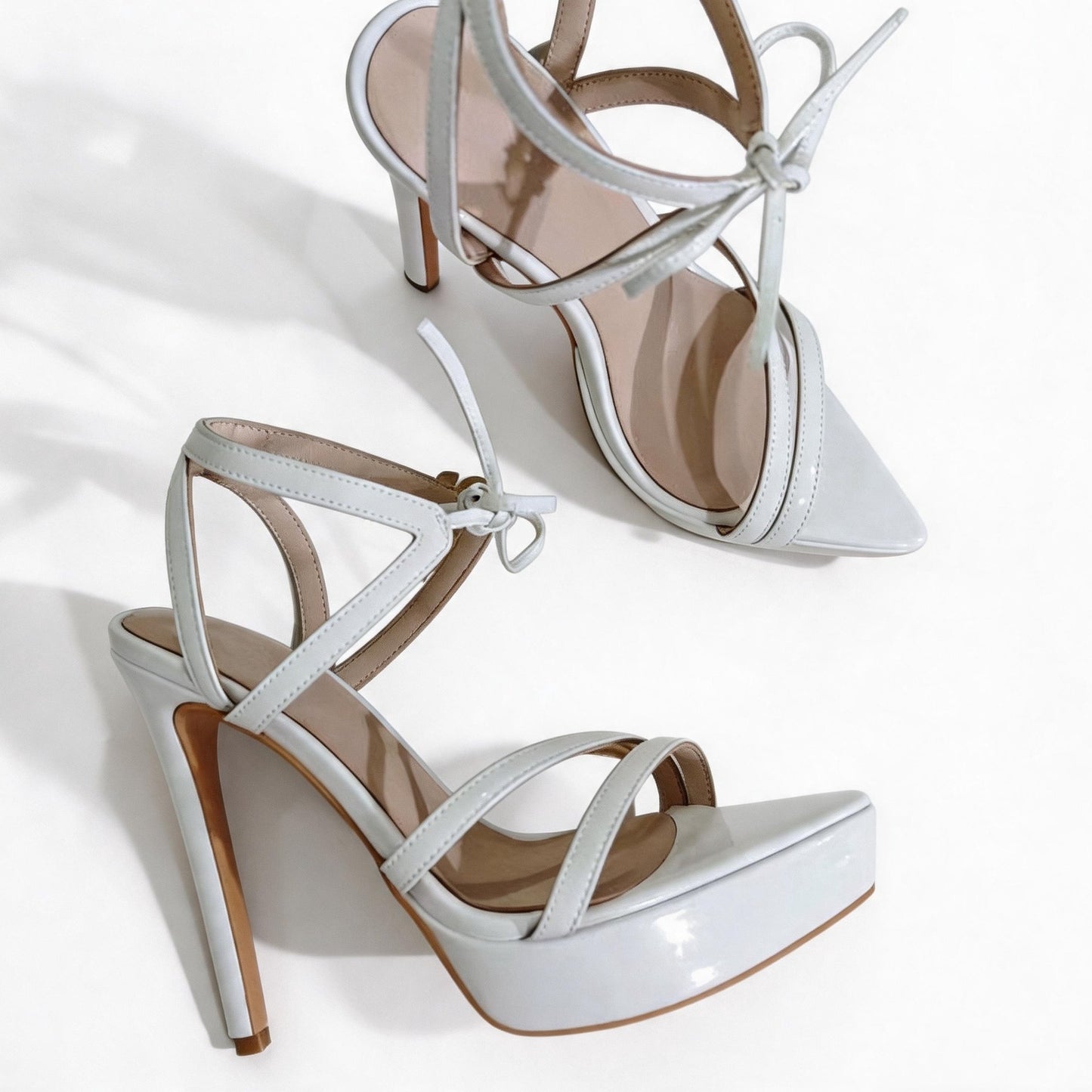 Handmade 5”-6” Lace-Up Platform Stiletto Sandals for Women