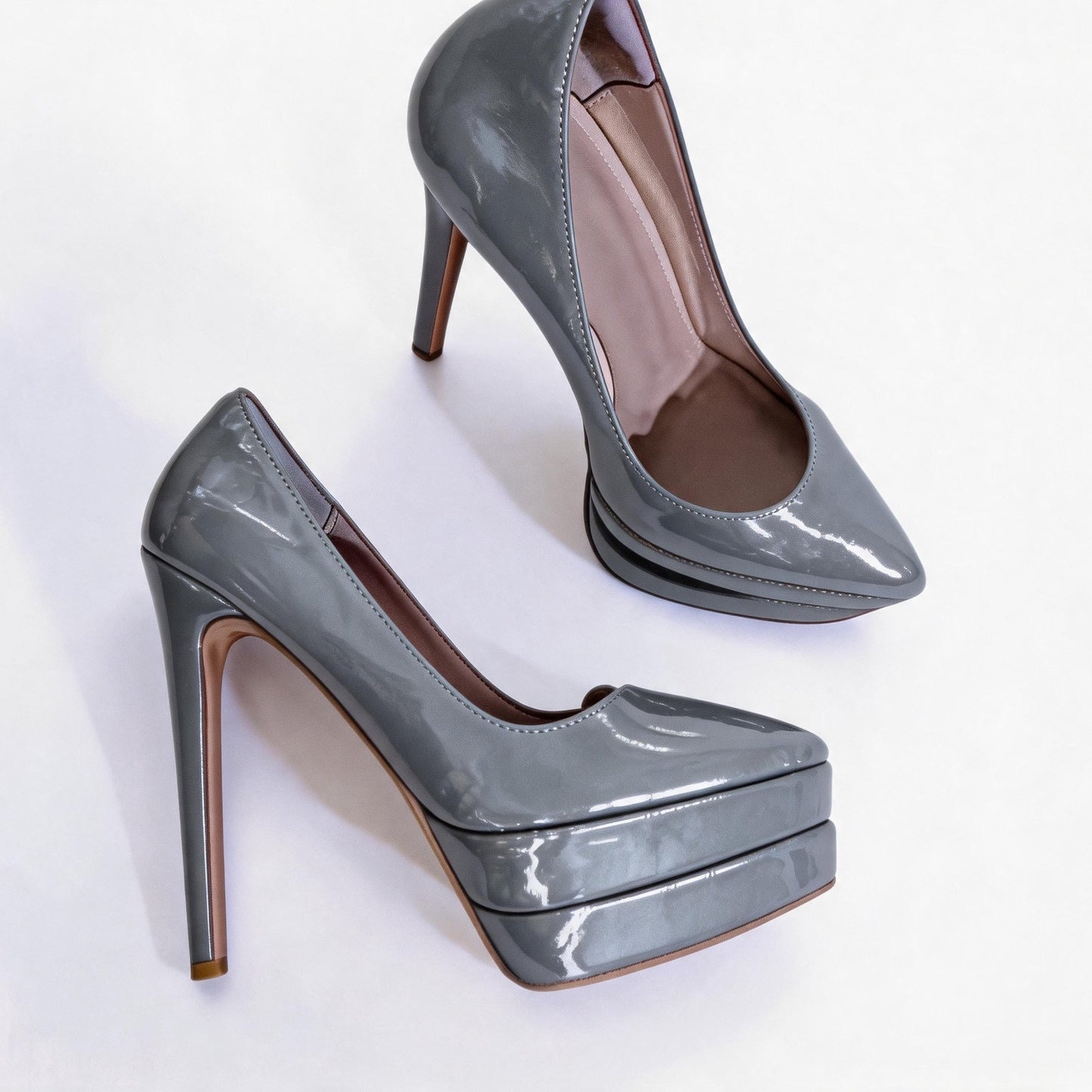 Handmade 5”-6” Platform Pumps for Women