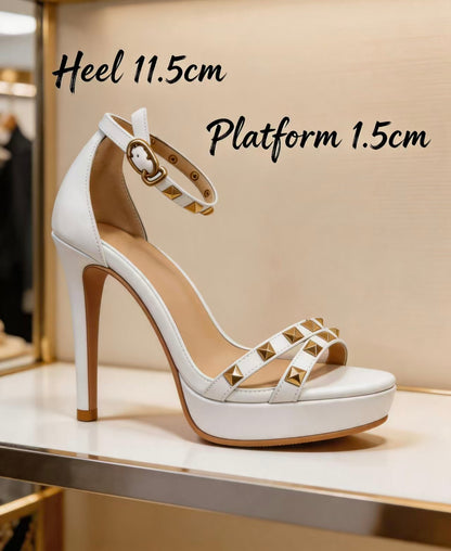 Handmade 5”-6” Studded Platform Stiletto Heels for Women
