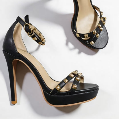 Handmade 5”-6” Studded Platform Stiletto Heels for Women