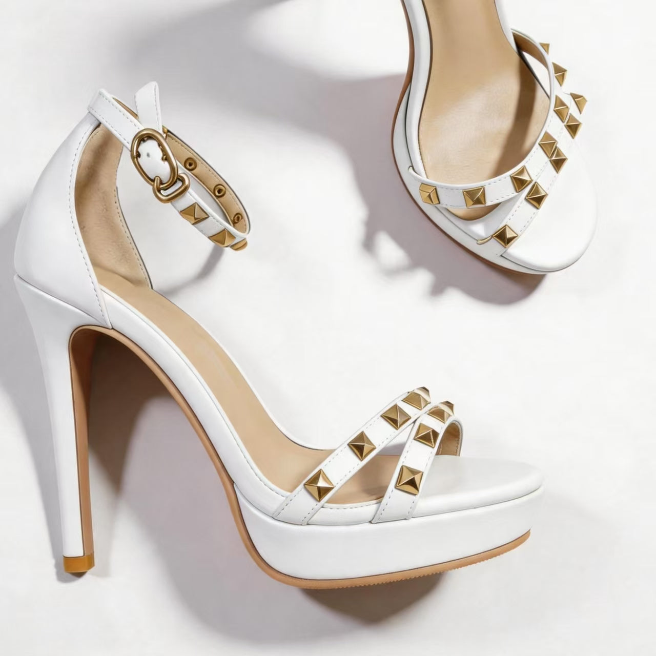 Handmade 5”-6” Studded Platform Stiletto Heels for Women