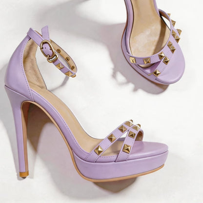 Handmade 5”-6” Studded Platform Stiletto Heels for Women