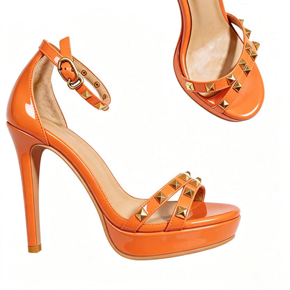 Handmade 5”-6” Studded Platform Stiletto Heels for Women