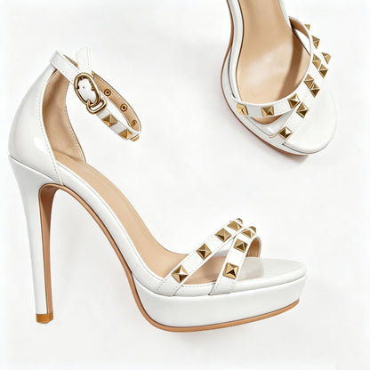 Handmade 5”-6” Studded Platform Stiletto Heels for Women