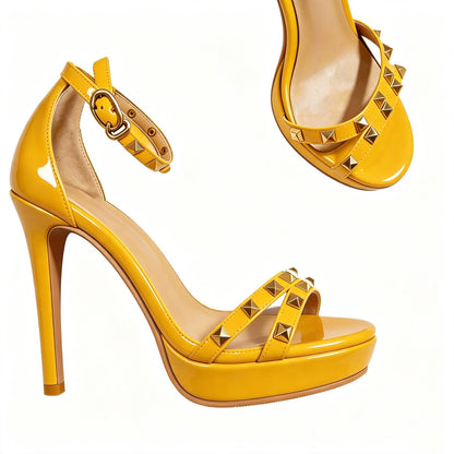 Handmade 5”-6” Studded Platform Stiletto Heels for Women