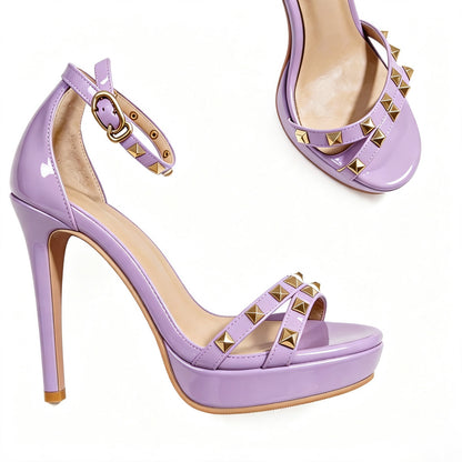 Handmade 5”-6” Studded Platform Stiletto Heels for Women