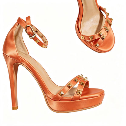 Handmade 5”-6” Studded Platform Stiletto Heels for Women