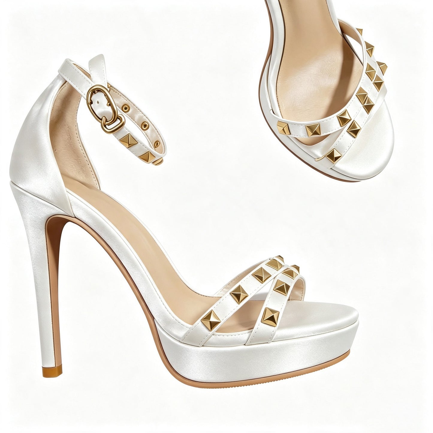 Handmade 5”-6” Studded Platform Stiletto Heels for Women