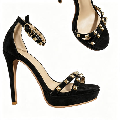 Handmade 5”-6” Studded Platform Stiletto Heels for Women