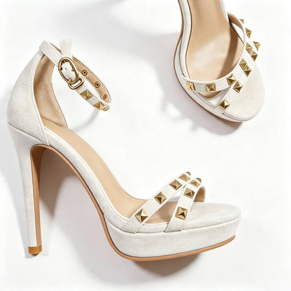 Handmade 5”-6” Studded Platform Stiletto Heels for Women
