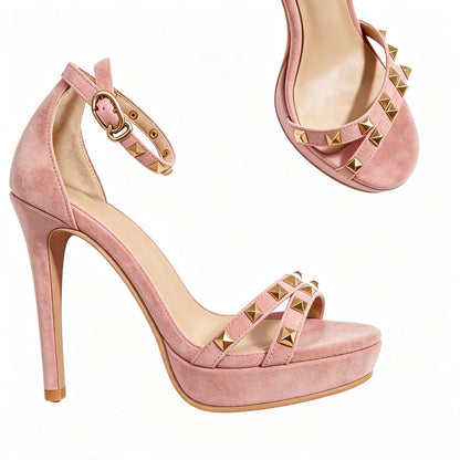 Handmade 5”-6” Studded Platform Stiletto Heels for Women