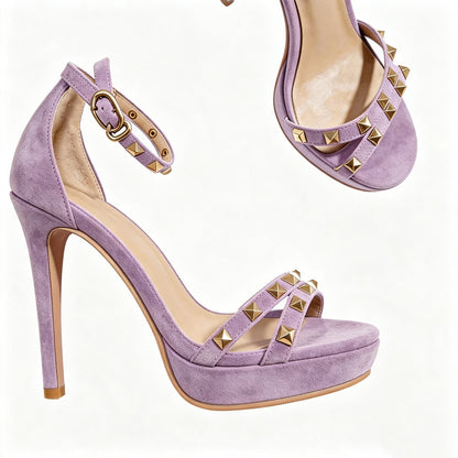 Handmade 5”-6” Studded Platform Stiletto Heels for Women