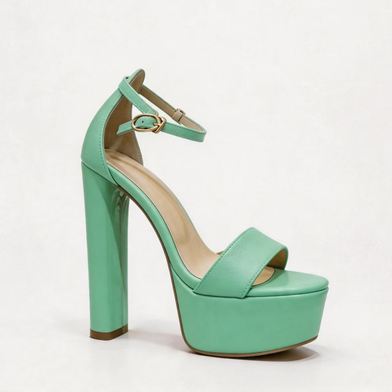Handmade 5”-6” Matte Platform Sandals for Women