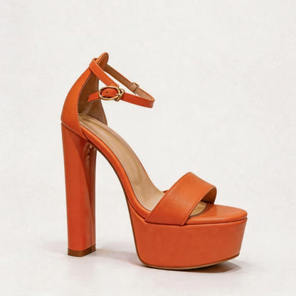 Handmade 5”-6” Matte Platform Sandals for Women