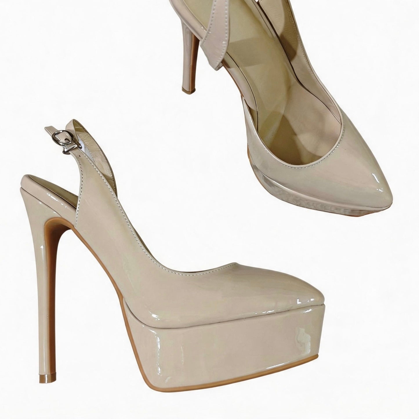 Handmade 5”-6” Ankle Strap Slingback Heels for Women
