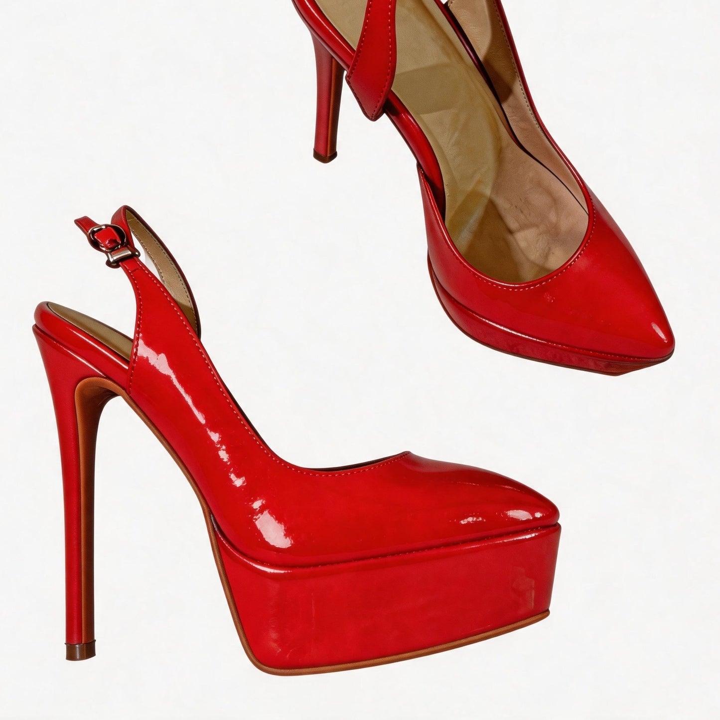 Handmade 5”-6” Ankle Strap Slingback Heels for Women