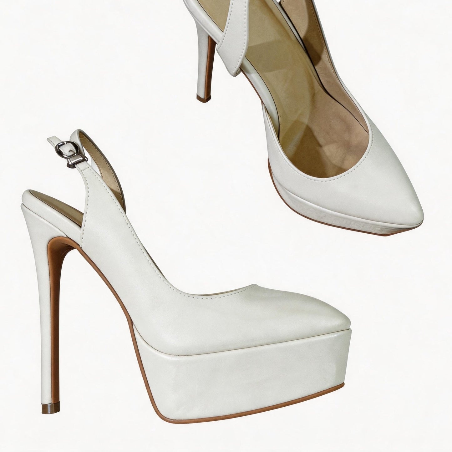 Handmade 5”-6” Ankle Strap Slingback Heels for Women