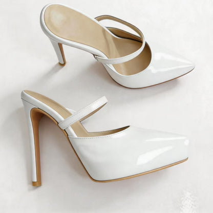 Handmade 5”-6” Platform Mule Heels for Women