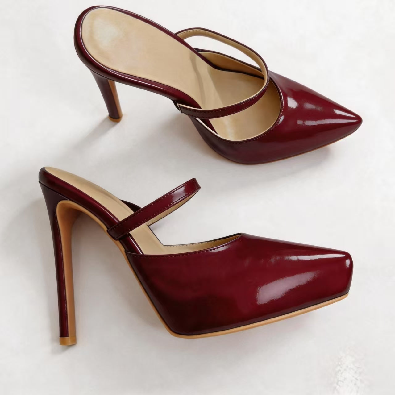 Handmade 5”-6” Platform Mule Heels for Women