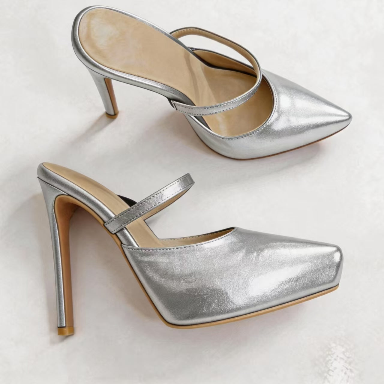 Handmade 5”-6” Platform Mule Heels for Women