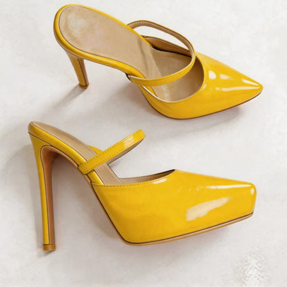 Handmade 5”-6” Platform Mule Heels for Women