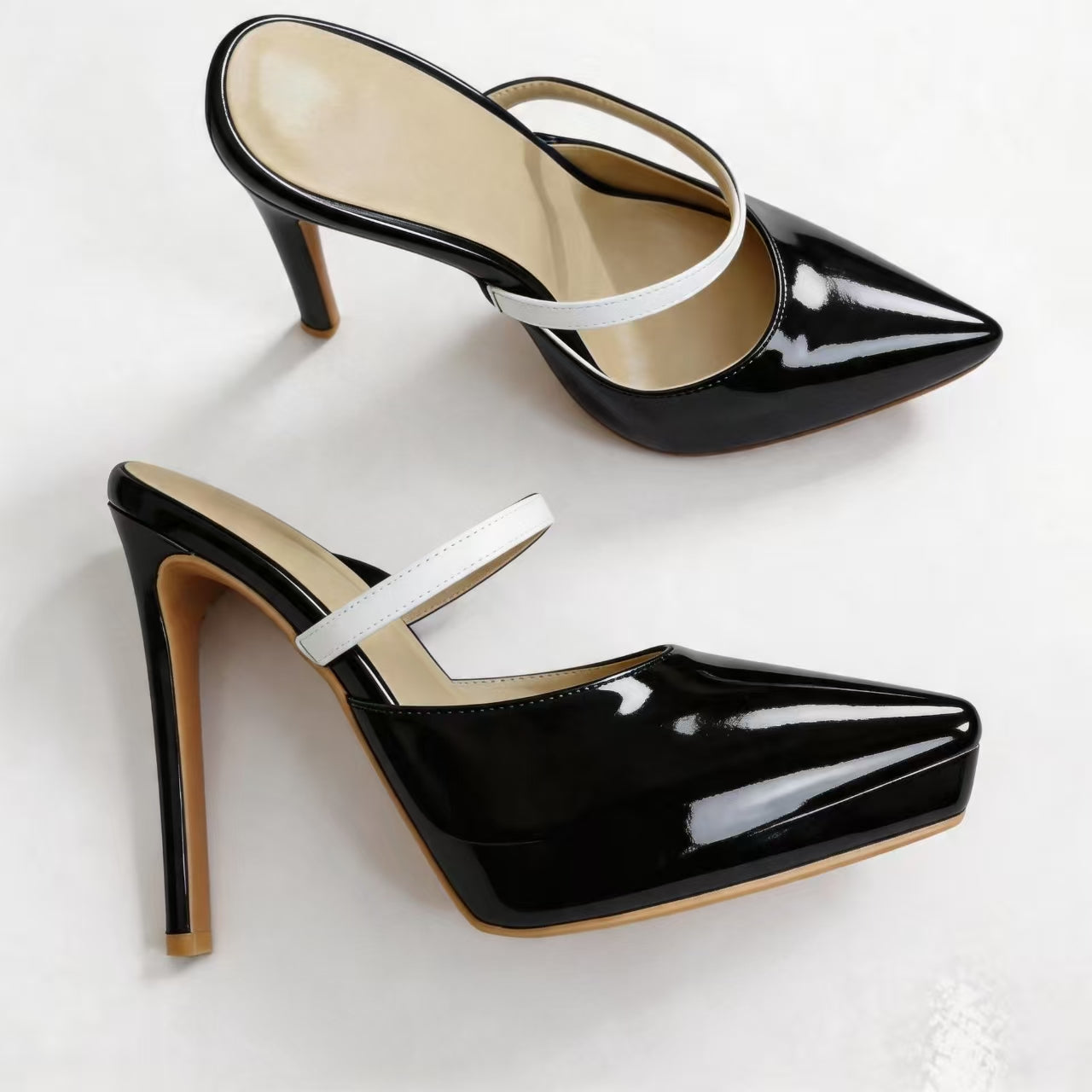 Handmade 5”-6” Platform Mule Heels for Women