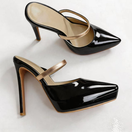 Handmade 5”-6” Platform Mule Heels for Women