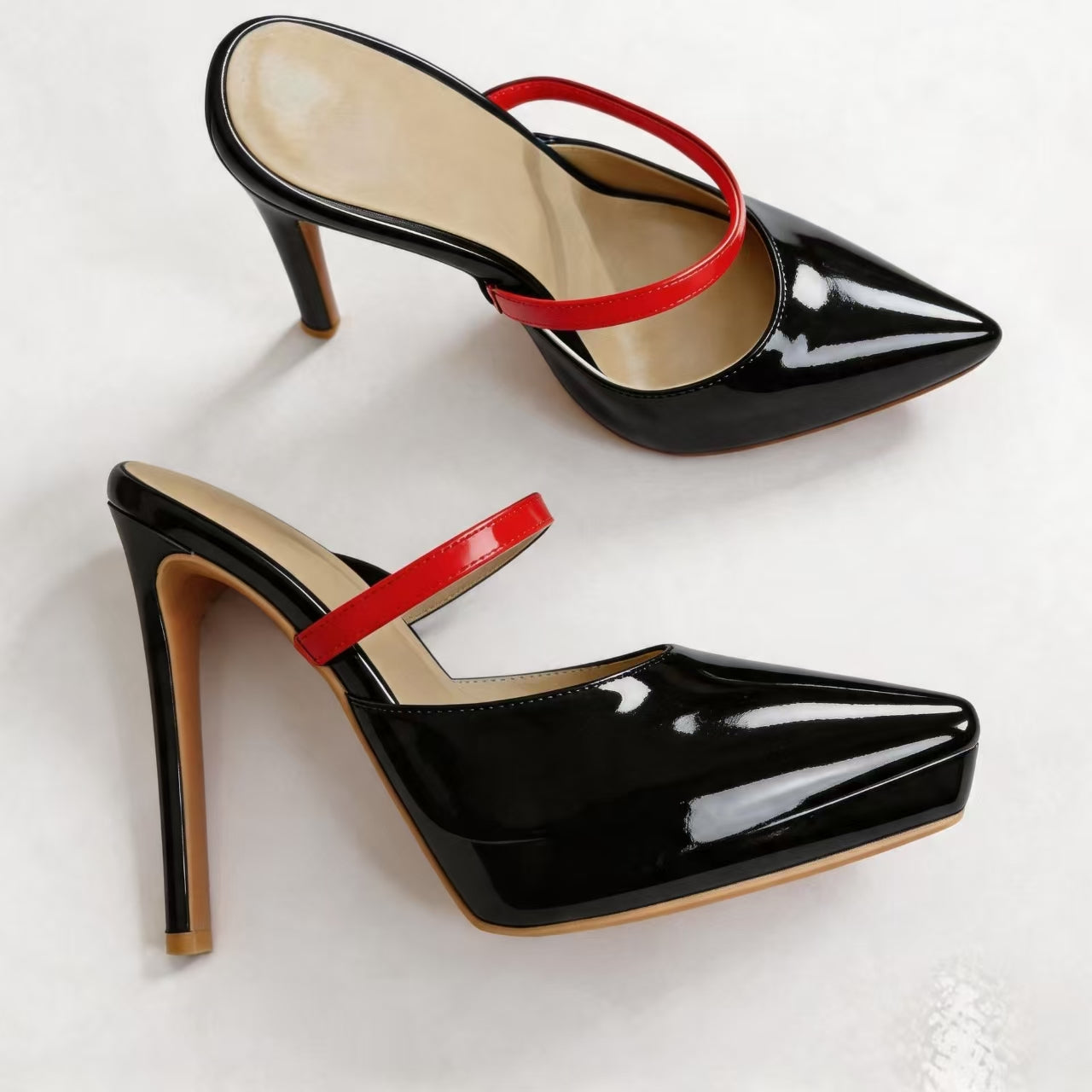 Handmade 5”-6” Platform Mule Heels for Women