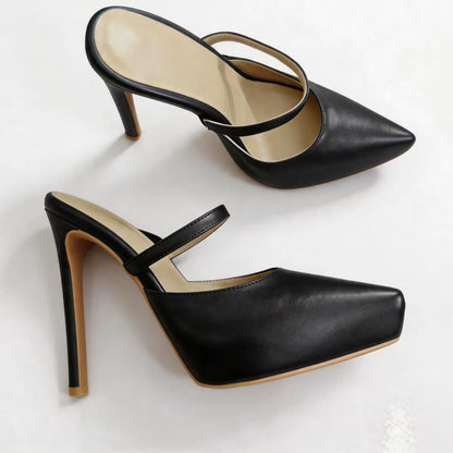 Handmade 5”-6” Platform Mule Heels for Women