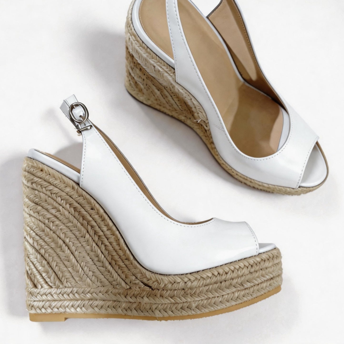 Handmade 5”-6” Woven Wedge Heels for Women
