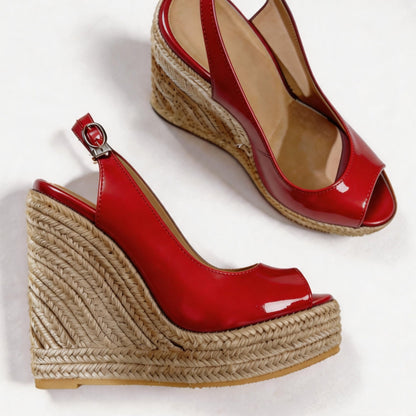 Handmade 5”-6” Woven Wedge Heels for Women