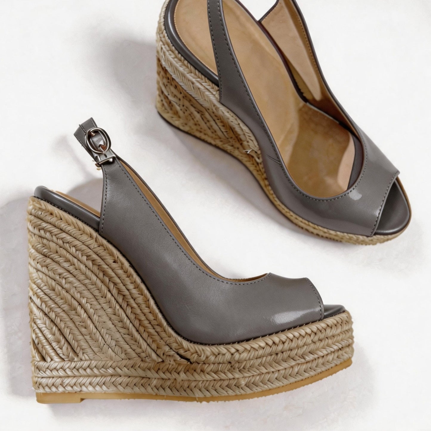 Handmade 5”-6” Woven Wedge Heels for Women