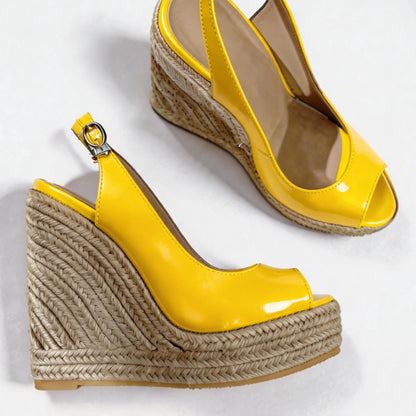 Handmade 5”-6” Woven Wedge Heels for Women
