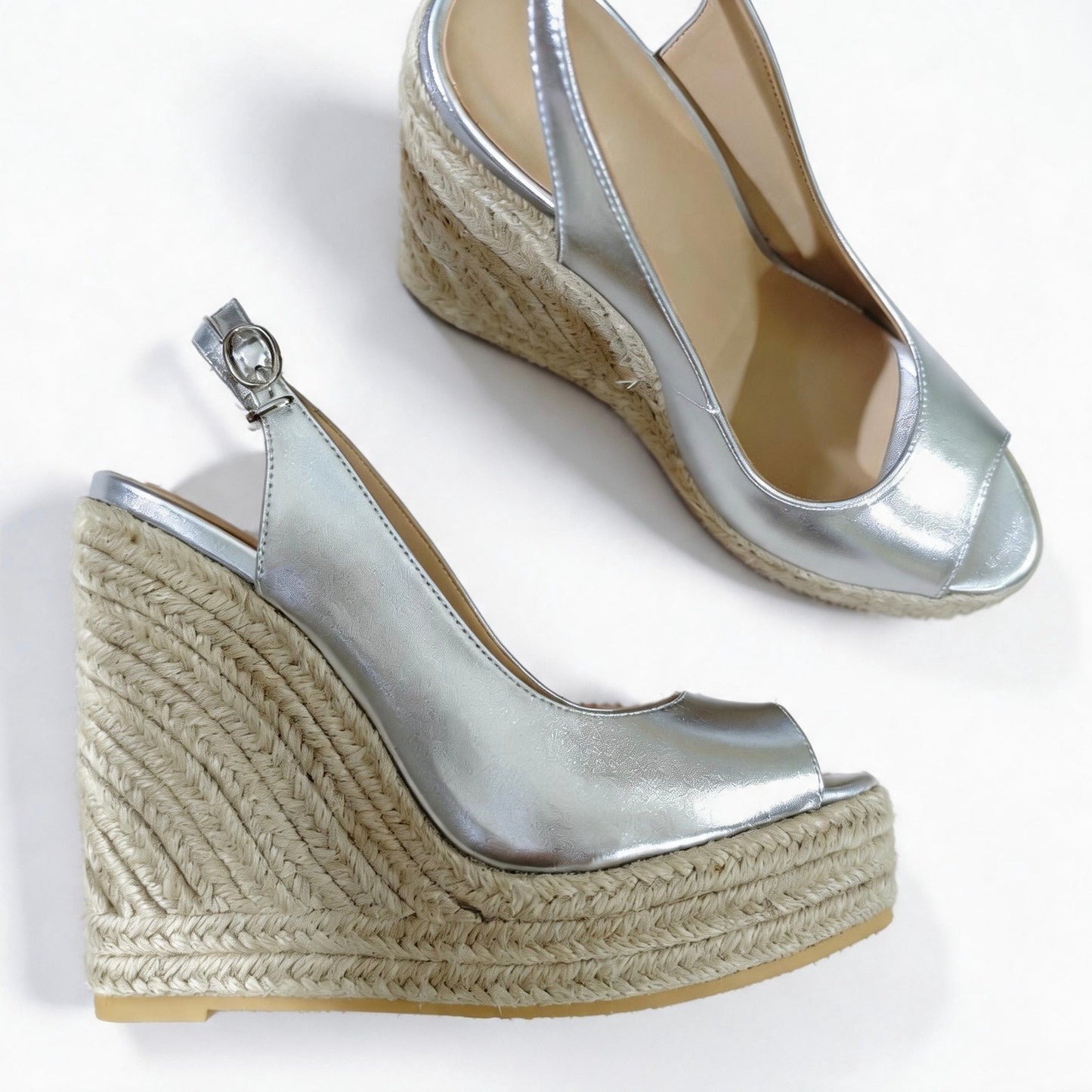 Handmade 5”-6” Woven Wedge Heels for Women