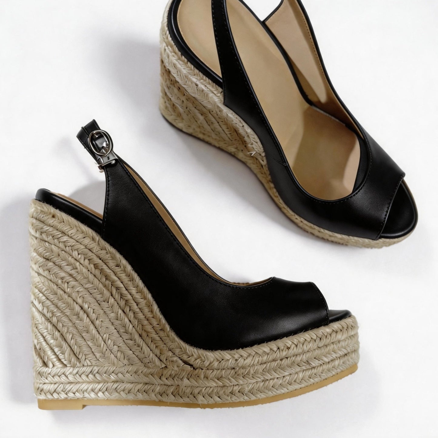 Handmade 5”-6” Woven Wedge Heels for Women