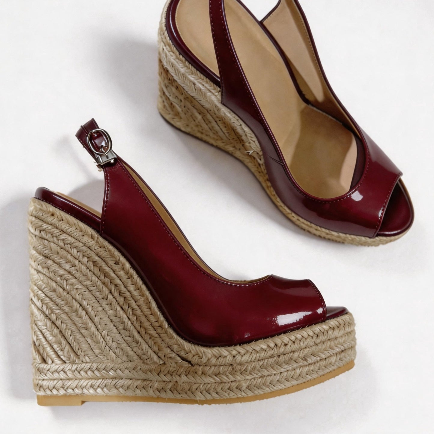 Handmade 5”-6” Woven Wedge Heels for Women