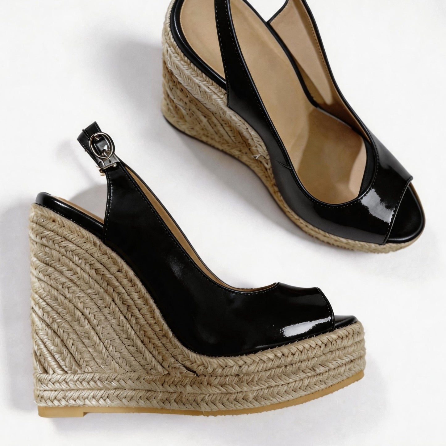 Handmade 5”-6” Woven Wedge Heels for Women