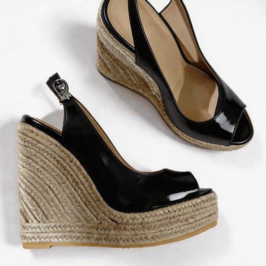 Handmade 5”-6” Woven Wedge Heels for Women
