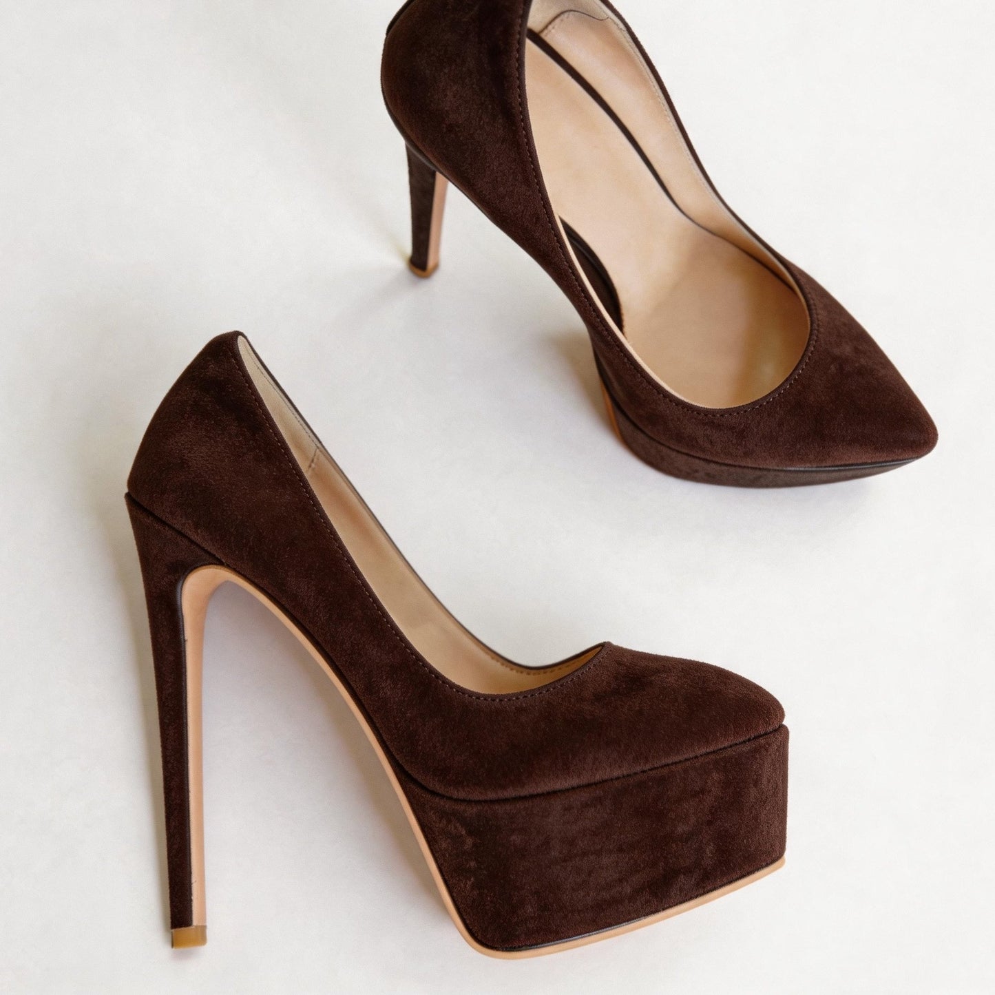 Handmade 5“-6” Suede Ultra High Heels – Custom Colors Available