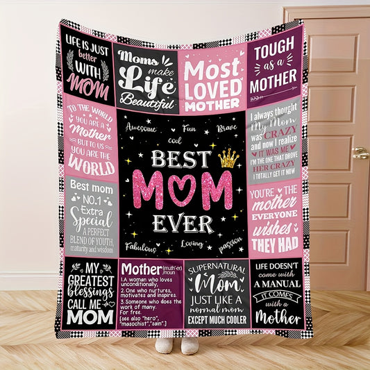 “To My Mom” Flannel Blanket